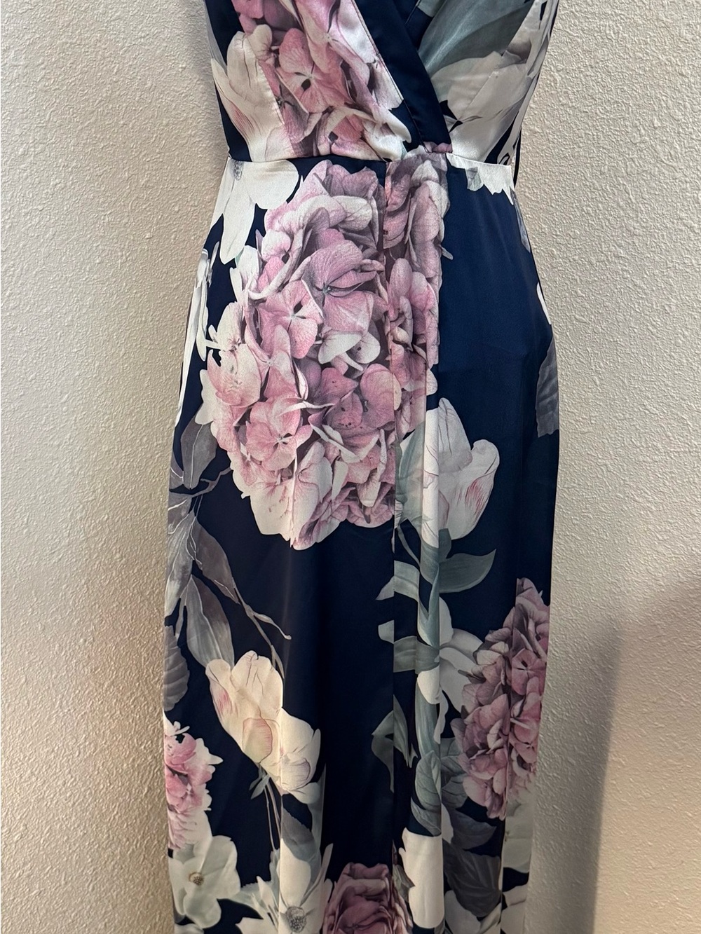 Luxxel Navy Floral Maxi Dress